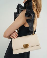 CHARLES & KEITH - Túi đeo vai nữ chữ nhật Chain Strap Evening