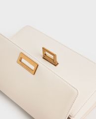 CHARLES & KEITH - Túi đeo vai nữ chữ nhật Chain Strap Evening