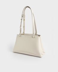 CHARLES & KEITH - Túi tote nữ chữ nhật Double Handle Trapeze