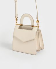 CHARLES & KEITH - Túi xách tay nữ hình vuông Top Envelope