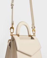 CHARLES & KEITH - Túi xách tay nữ hình vuông Top Envelope