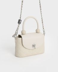 CHARLES & KEITH - Túi xách nữ tay cầm tròn thời trang