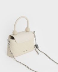 CHARLES & KEITH - Túi xách nữ tay cầm tròn thời trang