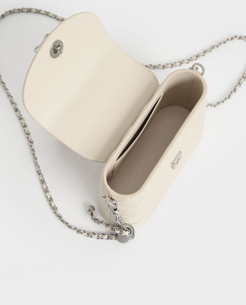 CHARLES & KEITH - Túi xách nữ tay cầm tròn thời trang