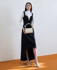 CHARLES & KEITH - Túi đeo vai nữ chữ nhật chi tiết tay cầm xoắn thời trang