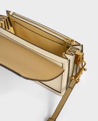CHARLES & KEITH - Ví cầm tay nữ chữ nhật Stone Embellished