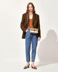 CHARLES & KEITH - Ví cầm tay nữ chữ nhật Stone Embellished