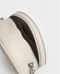 CHARLES & KEITH - Túi đeo chéo nữ phom tròn Quilted Circle