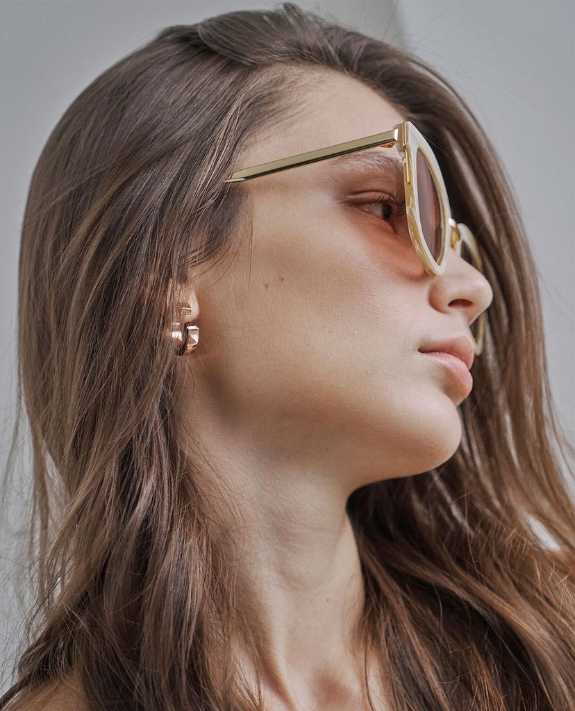 CHARLES & KEITH - Kính mát nữ gọng vuông Acetate Wayfarer