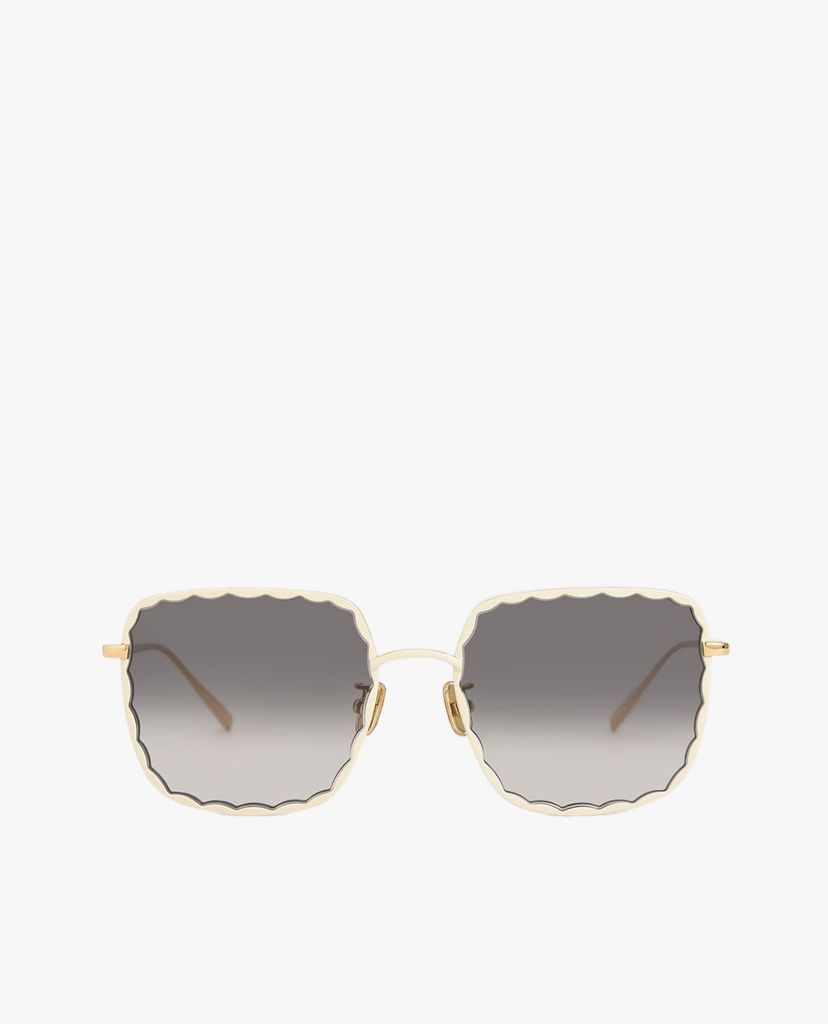 CHARLES & KEITH - Kính mát nữ gọng vuông Scallop Trim Butterfly