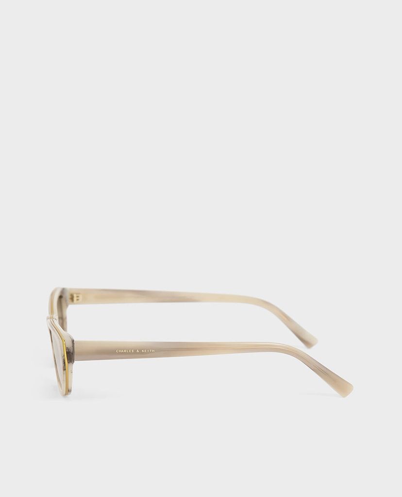 CHARLES & KEITH - Kính mát nữ gọng mắt mèo Acetate