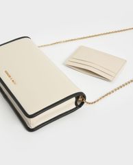 CHARLES & KEITH - Ví nữ phom chữ nhật dài Mini Front Flap