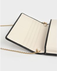 CHARLES & KEITH - Ví nữ phom chữ nhật dài Mini Front Flap