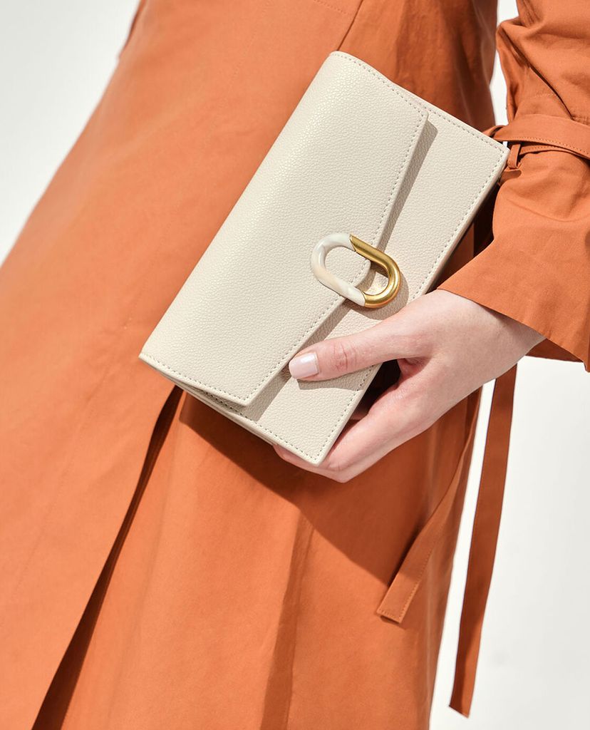 CHARLES & KEITH - Ví cầm tay nữ Stone Embellished Envelope