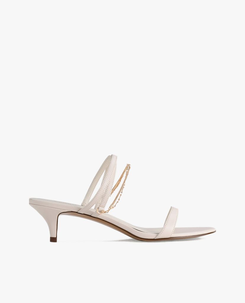 PEDRO - Giày sandals cao gót Gold Chain Strappy