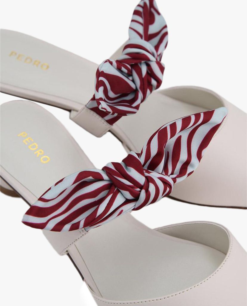 PEDRO - Giày cao gót mũi nhọn hở gót Knotted Pointed Toe Mules