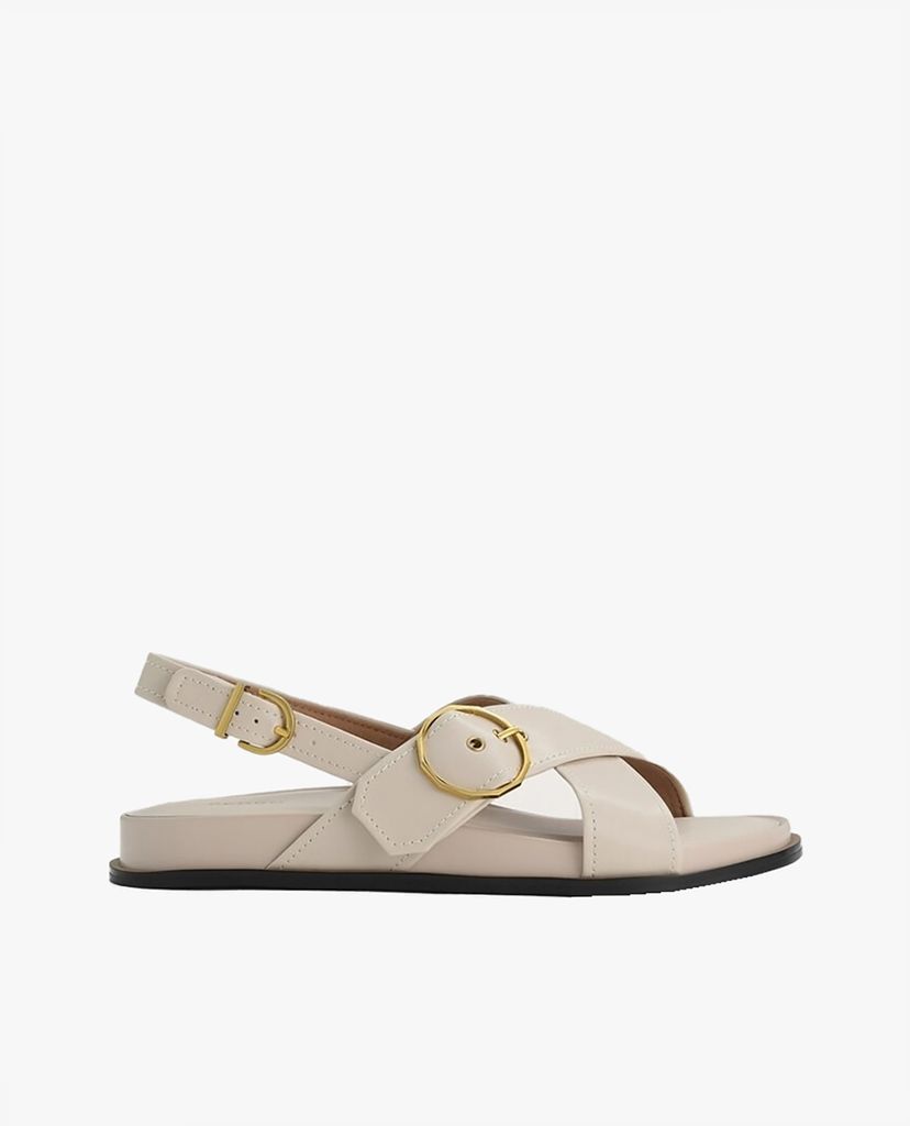 PEDRO - Giày sandal nữ phối quai đan chéo Platform Slingback