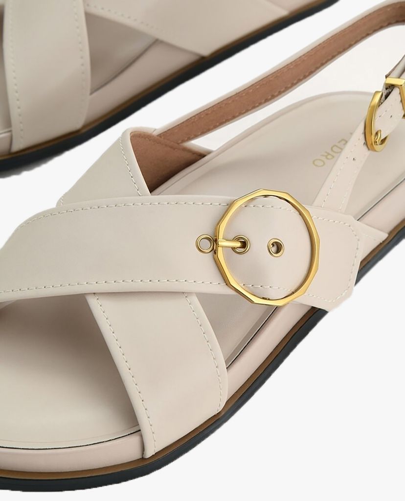 PEDRO - Giày sandal nữ phối quai đan chéo Platform Slingback