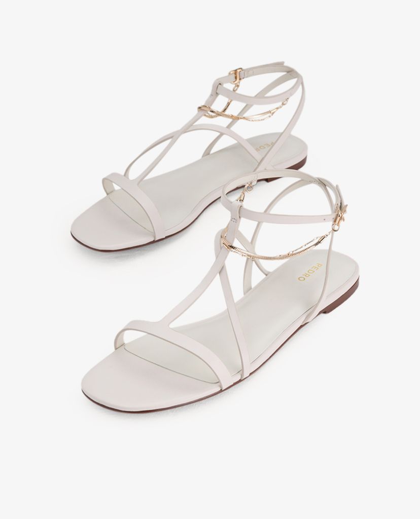 PEDRO - Giày sandal nữ Gold Chain Strappy