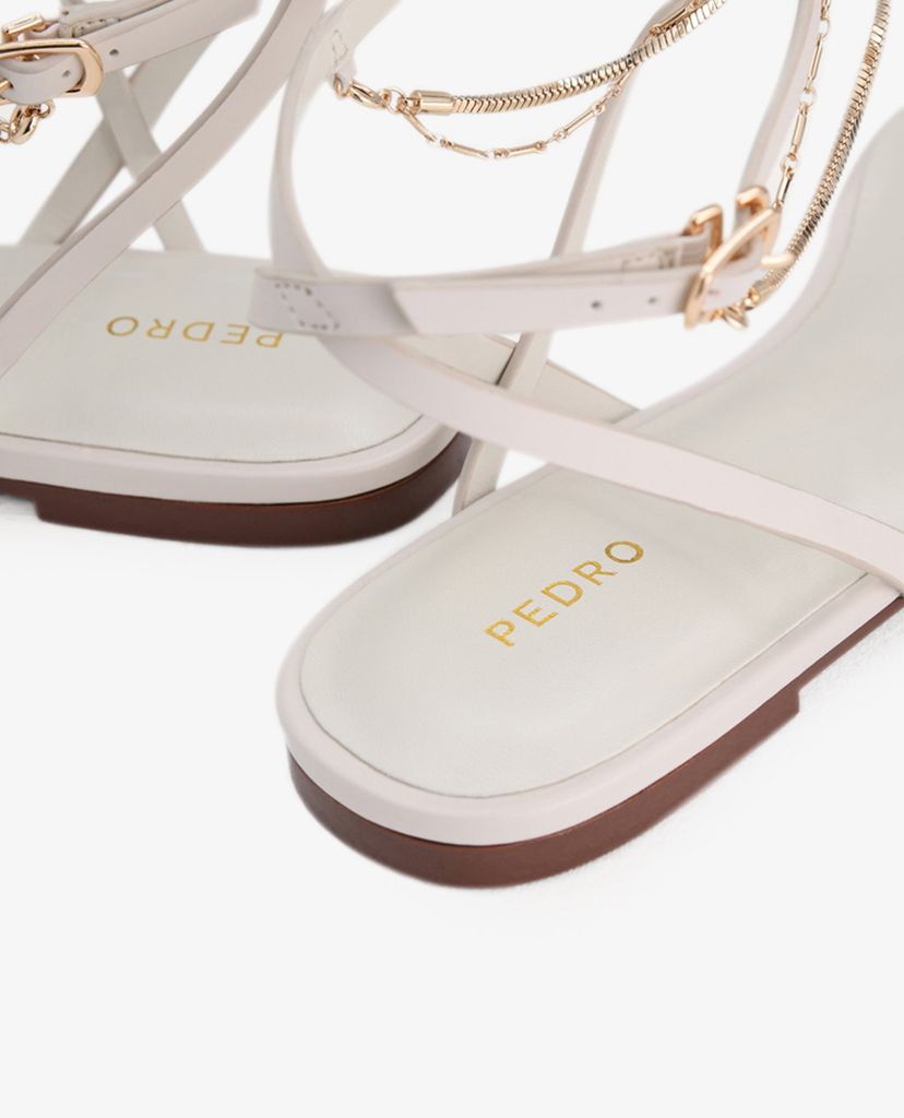PEDRO - Giày sandal nữ Gold Chain Strappy
