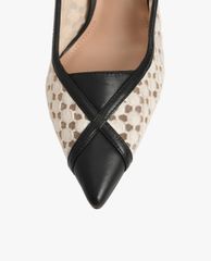 CHARLES & KEITH - Giày cao gót mũi nhọn Crochet & Leather