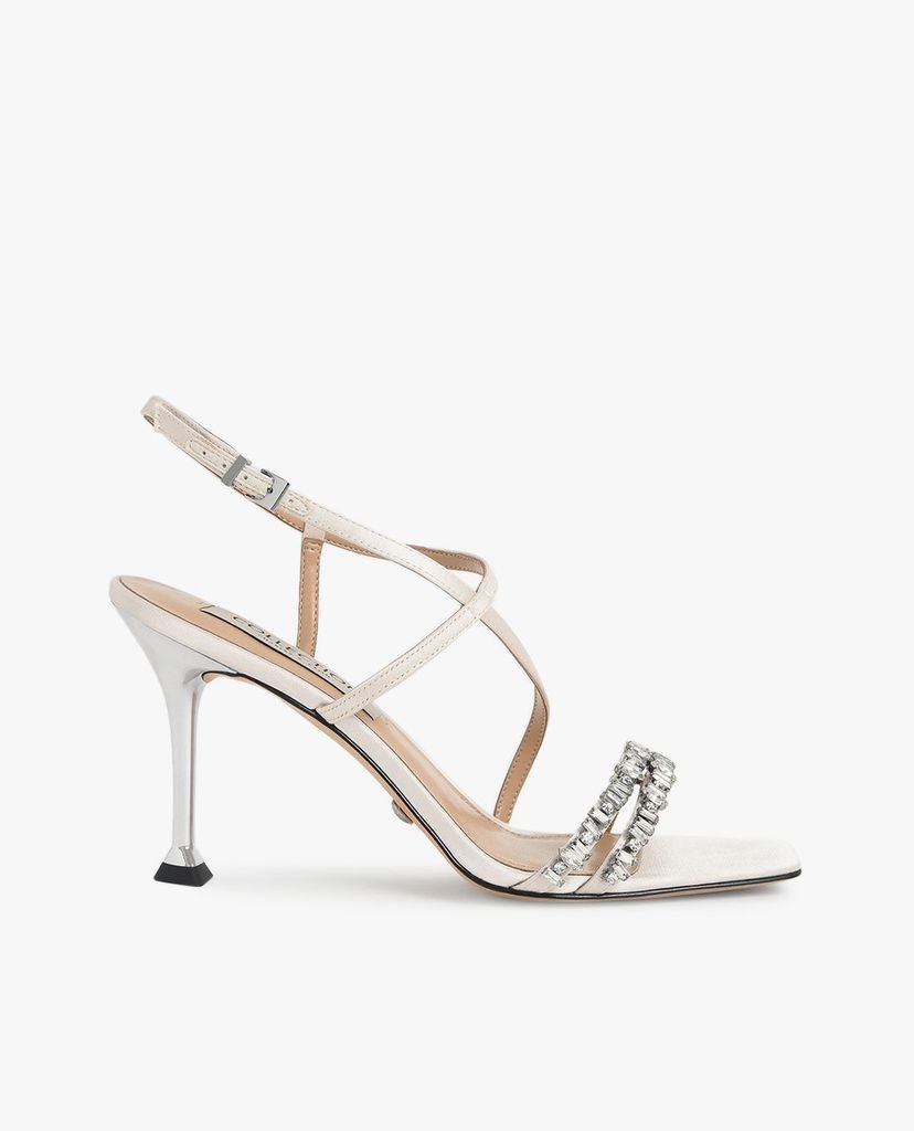 CHARLES & KEITH - Giày cao gót quai ngang Wedding Collection Satin Gem