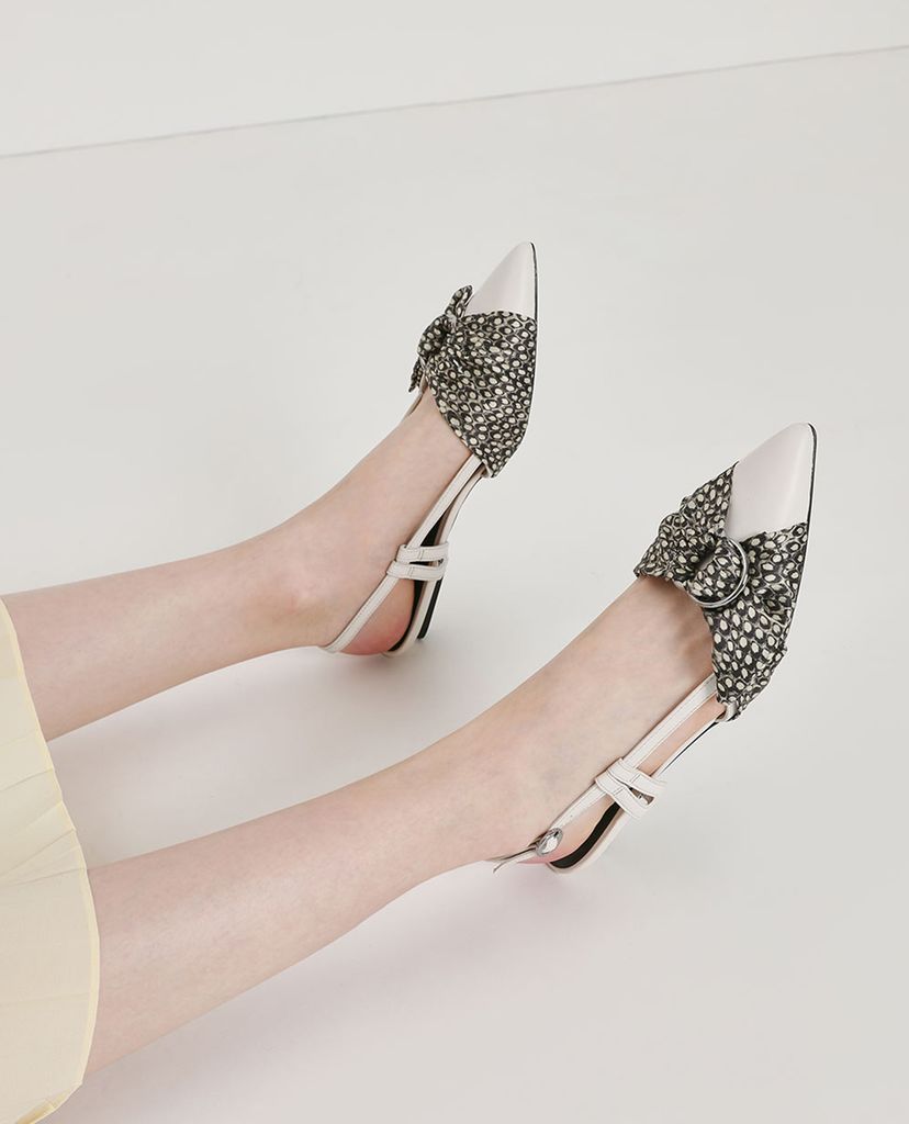 CHARLES & KEITH - Giày đế bệt phối nơ Ring Detail