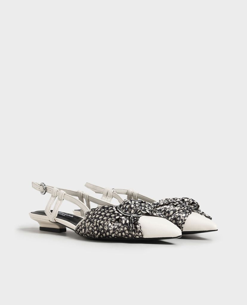 CHARLES & KEITH - Giày đế bệt phối nơ Ring Detail