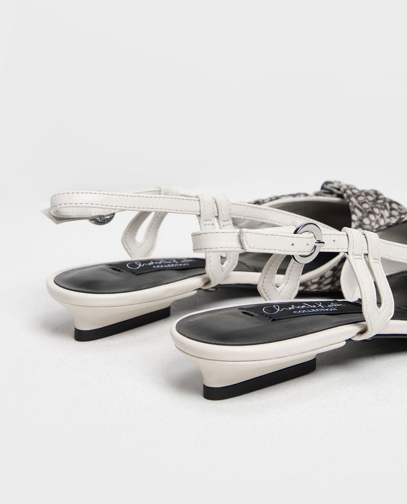 CHARLES & KEITH - Giày đế bệt phối nơ Ring Detail