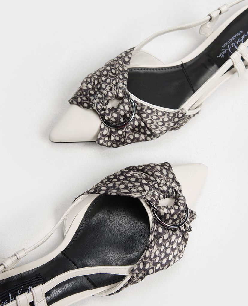 CHARLES & KEITH - Giày đế bệt phối nơ Ring Detail