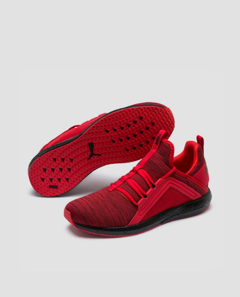 PUMA - Giày Sneaker nam Mega NRGY Heather Knit Red