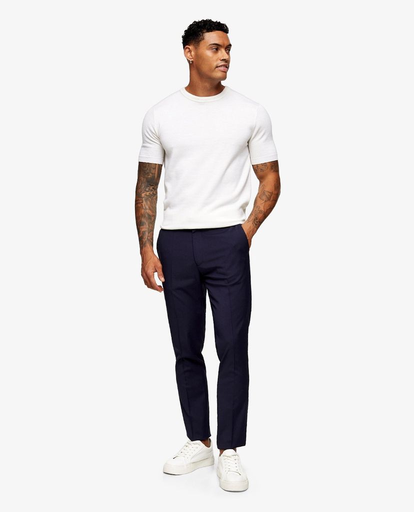 TOPMAN - Quần tây nam phom ôm Navy Skinny