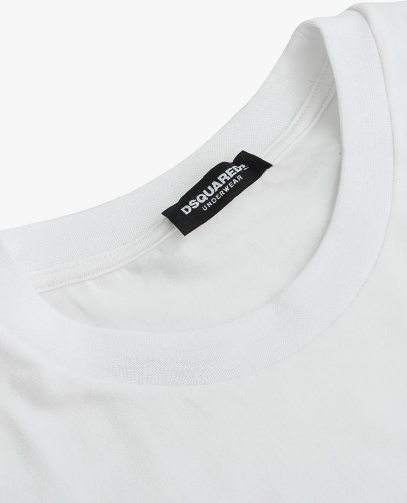 DSQUARED2 - Áo thun nam ngắn tay cổ tròn Logo Patch