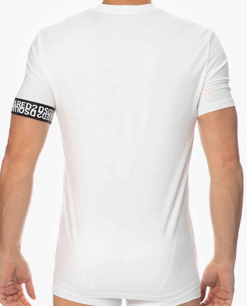 DSQUARED2 - Áo thun nam cổ tim cổ điển