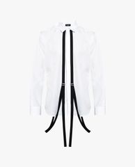 DSQUARED2 - Áo sơ mi nam tay dài cổ bẻ phom suông Brace