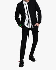 DSQUARED2 - Áo sơ mi nam tay dài cổ bẻ phom suông Brace