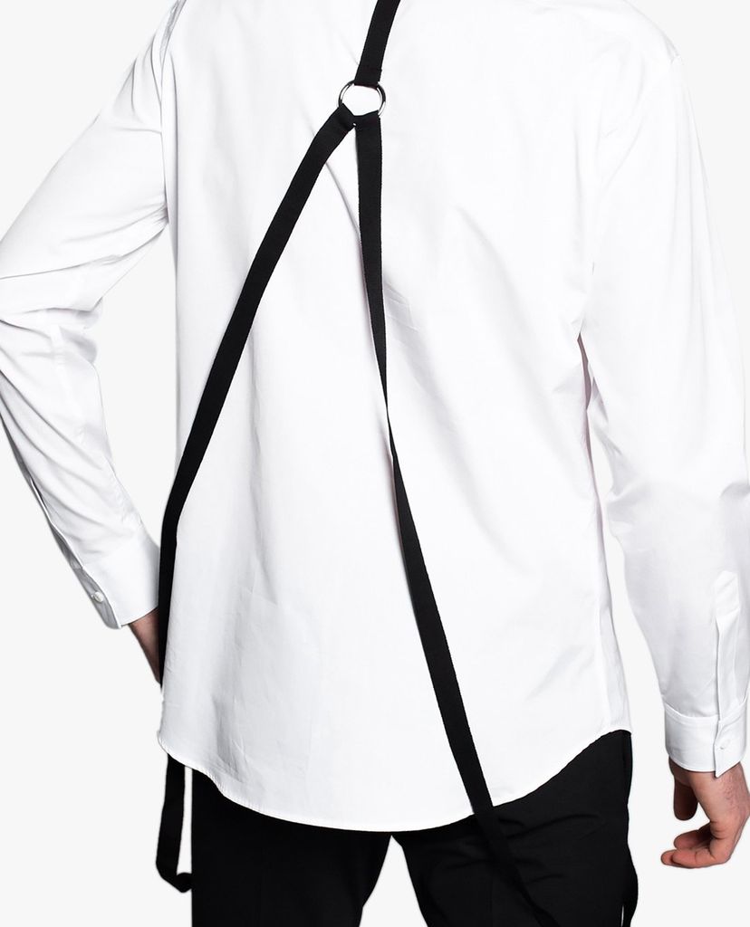 DSQUARED2 - Áo sơ mi nam tay dài cổ bẻ phom suông Brace