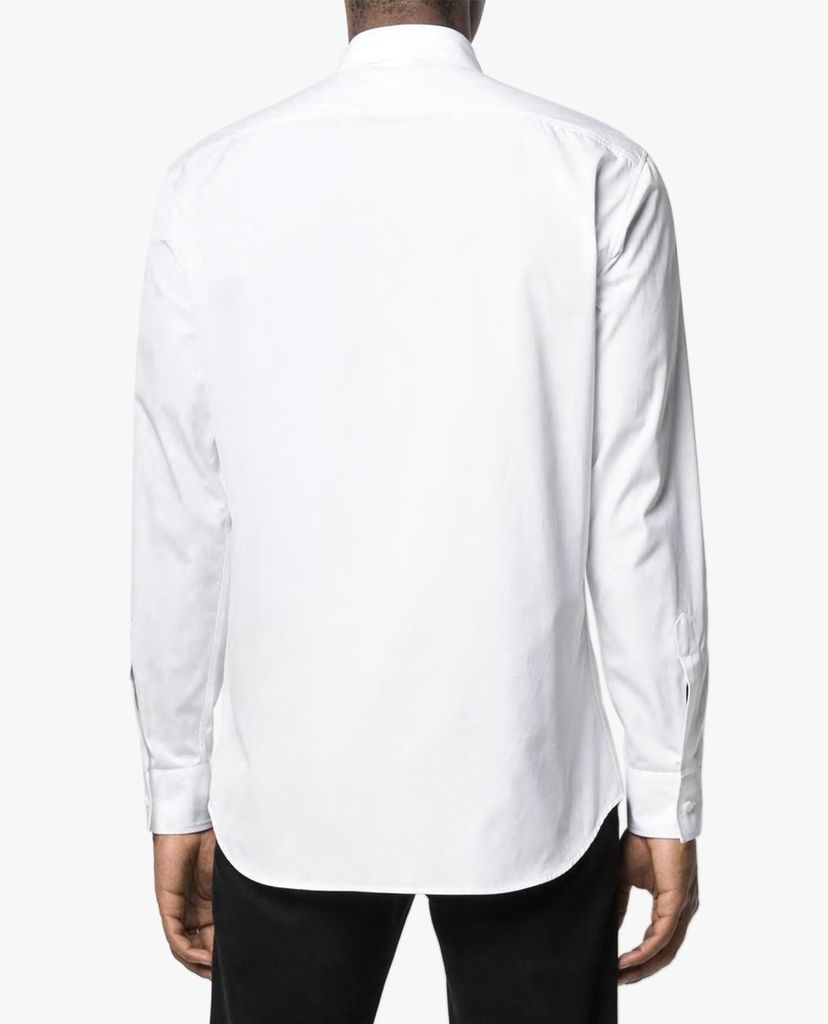 DSQUARED2 - Áo sơ mi nam tay dài cổ gập phối khóa zip thời trang