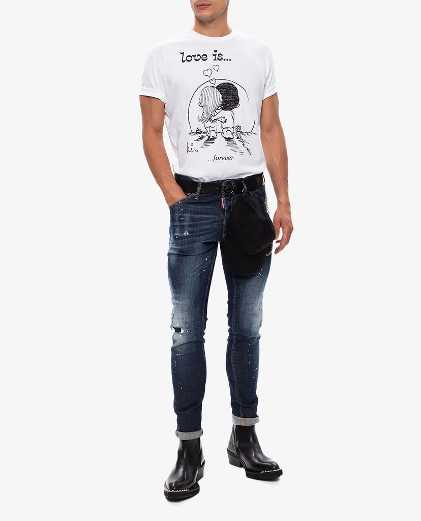 DSQUARED2 - Áo thun nam ngắn tay Love Is