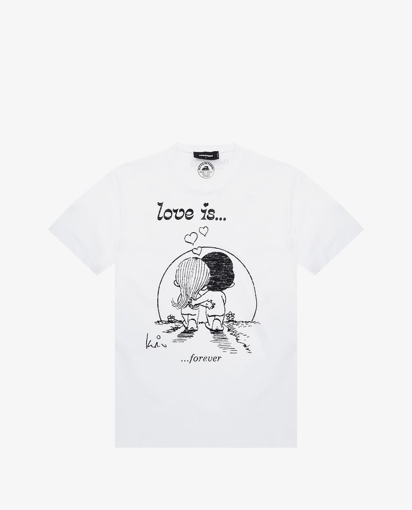 DSQUARED2 - Áo thun nam ngắn tay Love Is