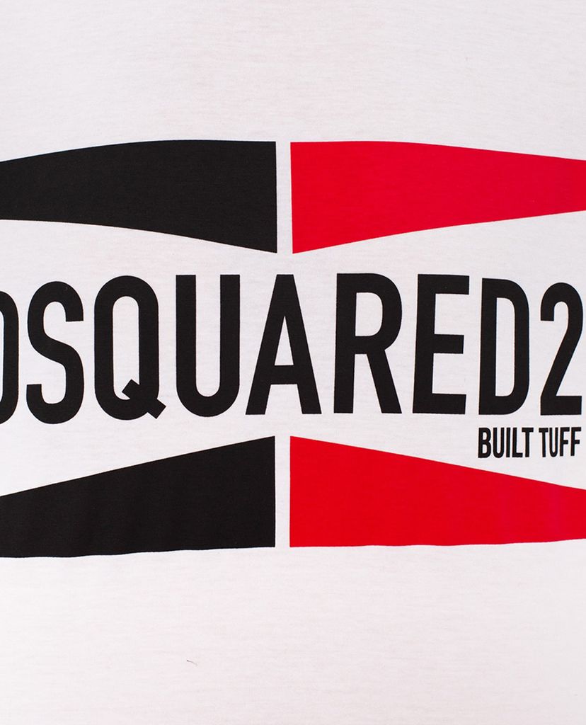 DSQUARED2 - Áo thun nam cổ tròn tay ngắn White Cotton