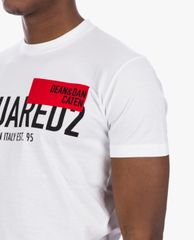 DSQUARED2 - Áo thun nam cổ tròn ngắn tay Red Flag
