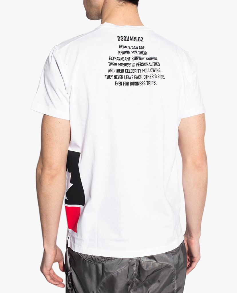 DSQUARED2 - Áo thun nam tay ngắn phối logo thời trang