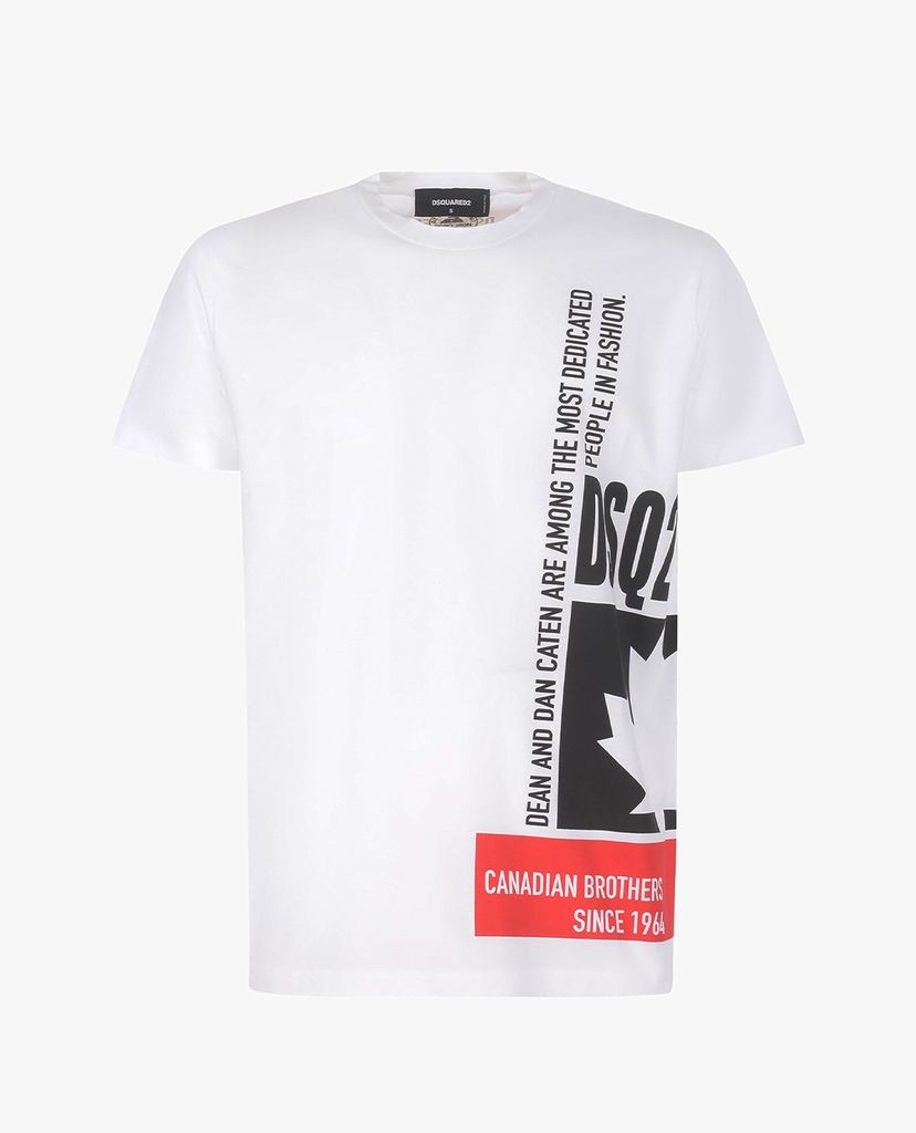 DSQUARED2 - Áo thun nam tay ngắn phối logo thời trang