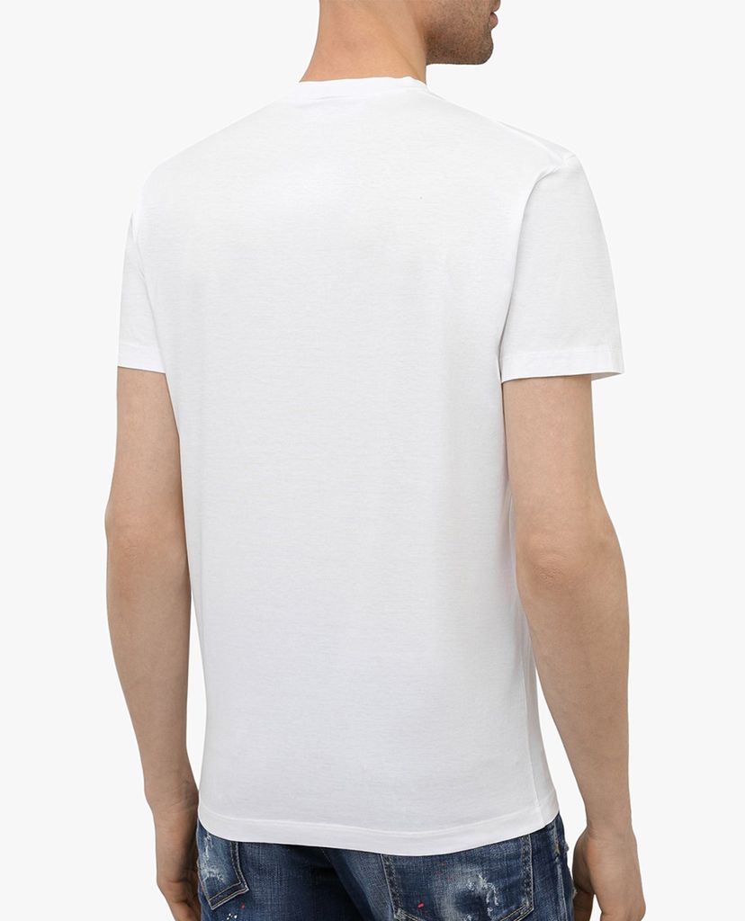 DSQUARED2 - Áo thun nam cổ tròn tay ngắn in hình trẻ trung