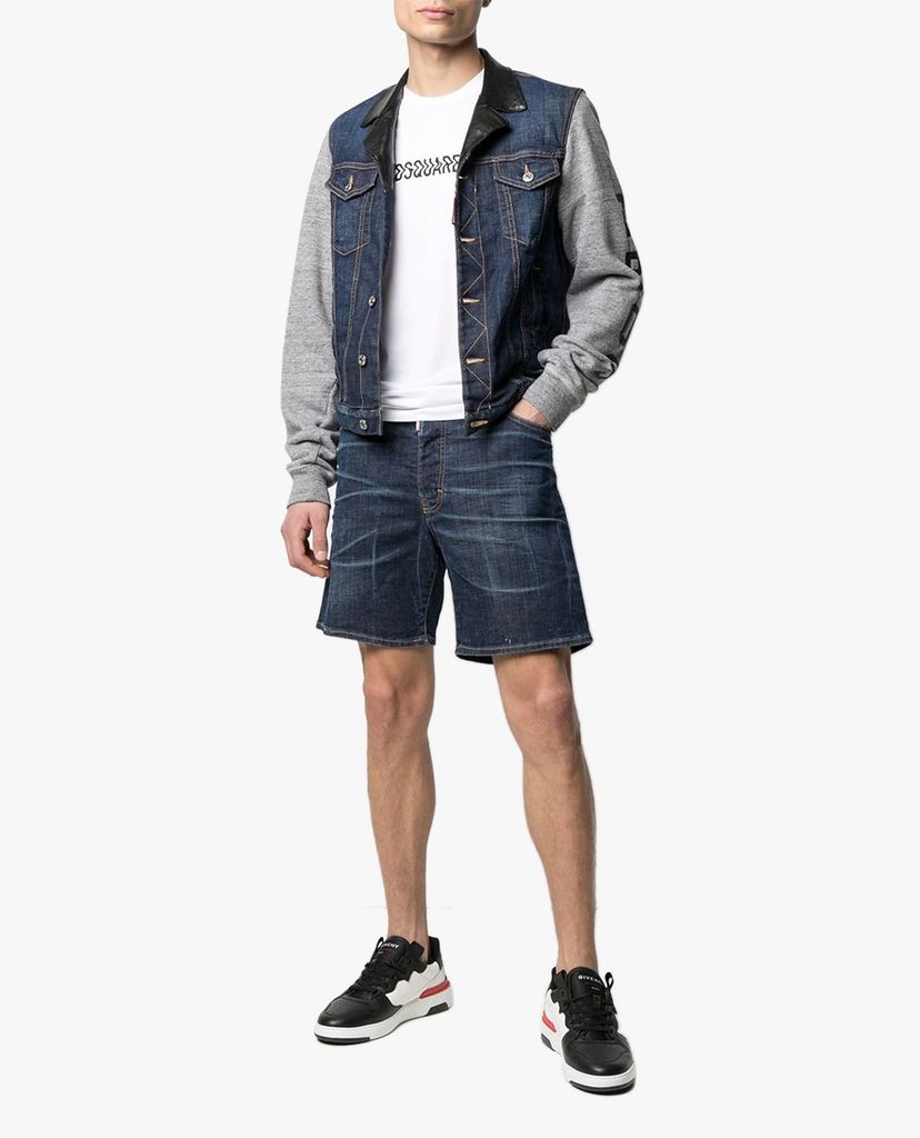 DSQUARED2 - Áo thun nam ngắn tay cổ tròn phối logo hiện đại