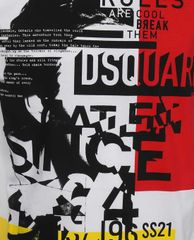 DSQUARED2 - Áo thun nam tay ngắn D2 Punk Print