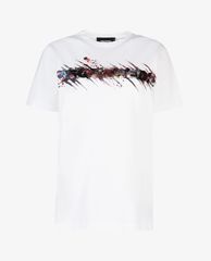 DSQUARED2 - Áo thun nữ ngắn tay cổ tròn phối hình in thời trang