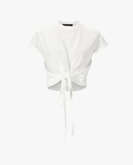 DSQUARED2 - Áo croptop nữ cột dây Caten Twins