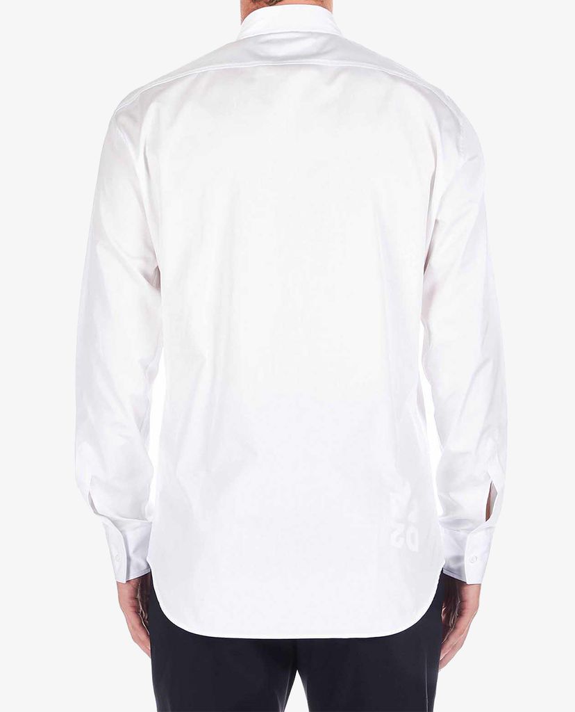 DSQUARED2 - Áo sơ mi nam tay dài in logo Shirt White